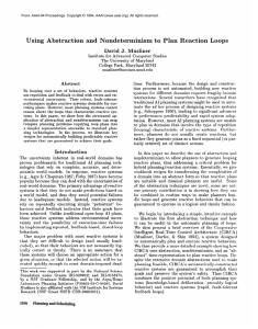 Using  Abstraction  and  Nondeterminism  to ... David  J.  Musliner