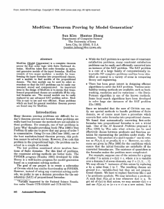 ModGen:  Theorem  Proving  by  Model ... Sun  Kim Hantao  L&amp;hang