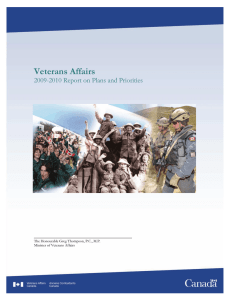 Veterans Affairs 2009-2010 Report on Plans and Priorities _____________________________________