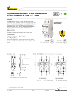 Surge Protection Made Simple™ for Wind Power Applications Description BSPM2230WE(R)
