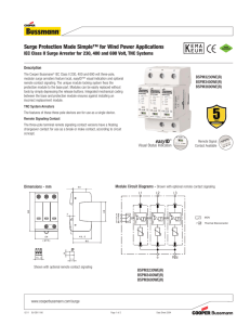 Surge Protection Made Simple™ for Wind Power Applications Description BSPM3230WE(R)