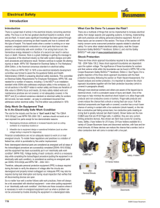 Electrical Safety Introduction What Can Be Done To Lessen the Risk?