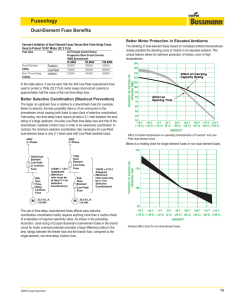 Fuseology Dual-Element Fuse Benefits Better Motor Protection in Elevated Ambients