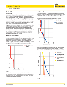 Motor Protection Basic Explanation Overload Protection Fast Acting Fuses