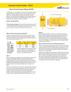 Industrial Control Panels - SCCR Short-Circuit Current Rating (SCCR)