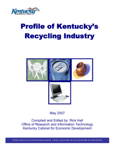 Profile of Kentucky’s Recycling Industry