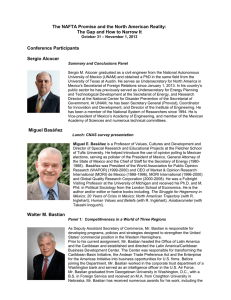 The NAFTA Promise and the North American Reality:  Conference Participants