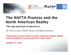 The NAFTA Promise and the North American Reality