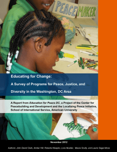 Educating for Change: A Survey of Programs for Peace, Justice, and