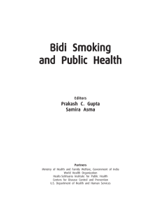 Bidi Smoking and Public He alth and Public Health