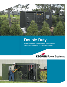 Double Duty Three-Phase VFI Pad-Mounted Transformers