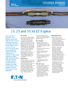 15, 25 and 35 kV EZ II splice