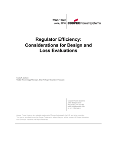 Regulator Efficiency: Considerations for Design and Loss Evaluations