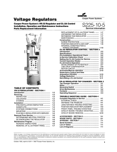 S225-10-5 Voltage Regulators