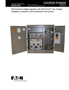 COOPER POWER SERIES ™ installation, operation, and maintenance instructions