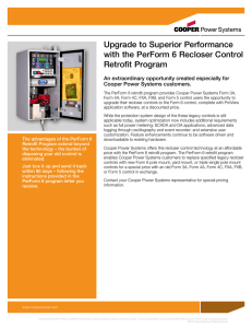 Upgrade to Superior Performance with the PerForm 6 Recloser Control Retrofit Program