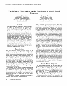 The  Effect of  Observations on  the  Complexity