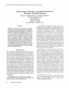 and  Fault Isolation in Monitoring,