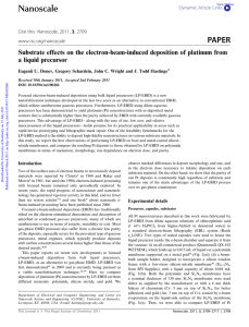 Substrate effects on the electron-beam-induced deposition of platinum from