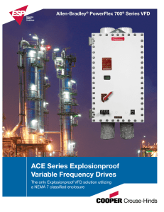 ACE Series Explosionproof Variable Frequency Drives Allen-Bradley PowerFlex 700