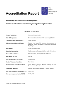 Accreditation Report