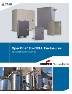SpecOne Ex-CELL Enclosures ™ Stainless Steel and Painted Steel