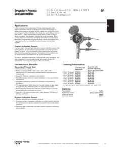 Secondary Process 6F Seal Assemblies