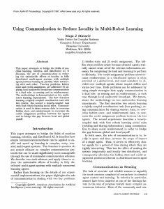 Using  Communication to ee  Locality in  M