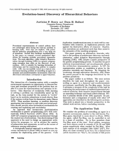 Evolution-based  Discovery  of  Hierarchical  Behaviors allard