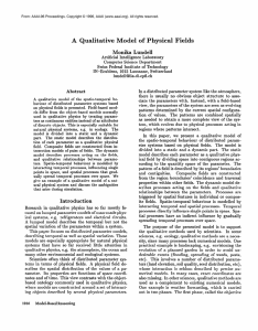 A  Qualitative  Model  of  Physical Fields