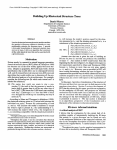 Building  Up  Rhetorical  Structure  Trees