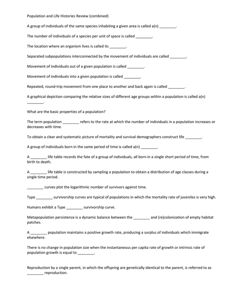 population-and-life-histories-review-combined