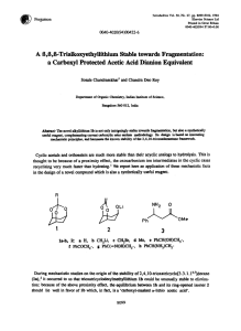 A  O,B,&amp;TriaIkoxyethyUithium  Stable  towards  Fragmentation:
