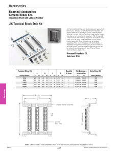 Electrical Accessories Terminal Block Kits JIC Terminal Block Strip Kit