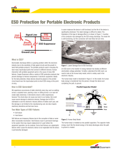 ESD Protection for Portable Electronic Products