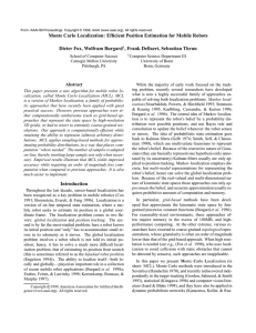 Monte Carlo Localization: Efficient Position Estimation for Mobile Robots