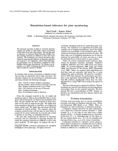 Simulation-based inference  for  plan  monitoring