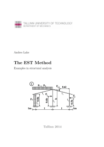 The EST Method Andres Lahe Examples in structural analysis ,