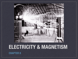 ELECTRICITY &amp; MAGNETISM CHAPTER 8