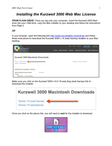 Installing the Kurzweil 3000 Web Mac License