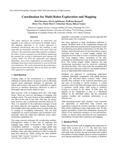 Coordination for Multi-Robot Exploration and Mapping , Dieter Fox, Mark Moors