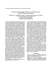 Structural Knowledge  Discovery in  Chemical and