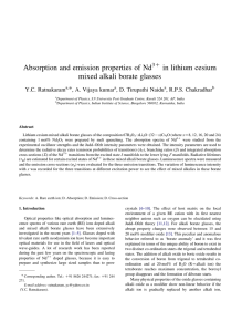 Absorption and emission properties of Nd in lithium cesium