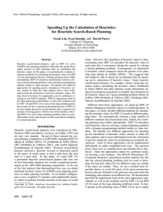 Speeding Up the Calculation of Heuristics for Heuristic Search-Based Planning