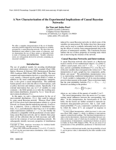 A New Characterization of the Experimental Implications of Causal Bayesian Networks