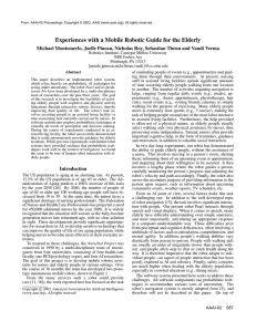 Experiences with a Mobile Robotic Guide for the Elderly