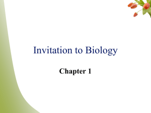 Invitation to Biology Chapter 1