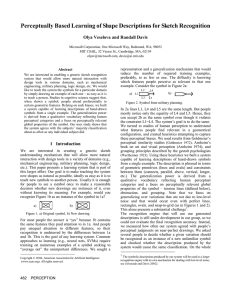 Perceptually Based Learning of