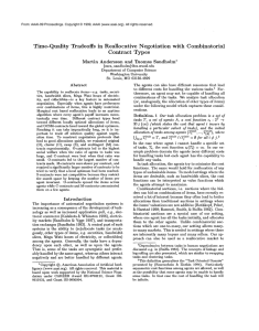 Time-Quality  Tradeoffs  in  Reallocative Contract  Types