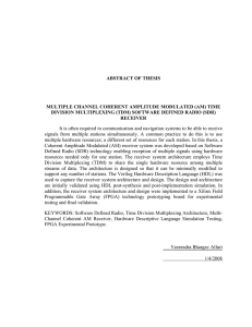 ABSTRACT OF THESIS MULTIPLE CHANNEL COHERENT AMPLITUDE MODULATED (AM) TIME